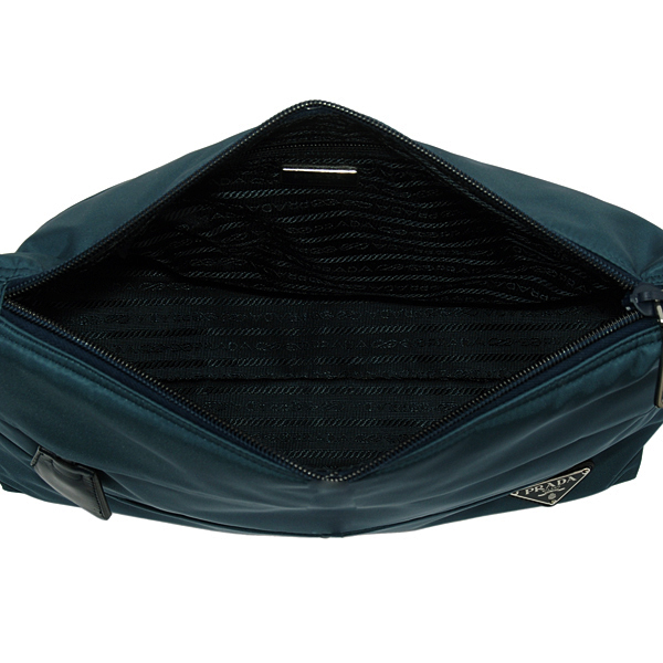 プラダ TESSUTOロゴプレート付き斜め掛けショルダーバッグ BT0740 TES DENIM