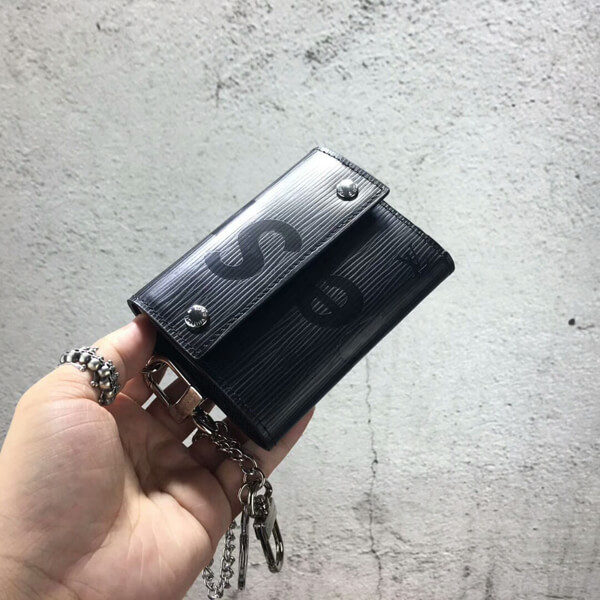 17-18AW新作 シュプリームコピー ルイヴィトン シュプリーム Chain Wallet ウォレット チェーン 財布