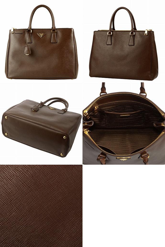 プラダ SAFFIANO LUXビジネスハンドバッグ BN1786 SAF.LUX CACAO