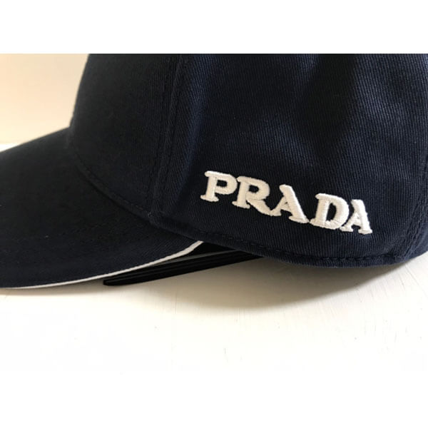 【早い者勝ち■PRADA】プラダ キャップ コピー 男女OK 刺繍ロゴが可愛いコットン帽子
