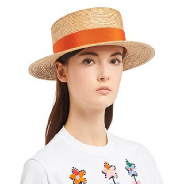 新作【PRADA プラダ キャップ コピー】リボン付 ストローハット 帽子 全３色 1HC033_2BDL_F0P6K