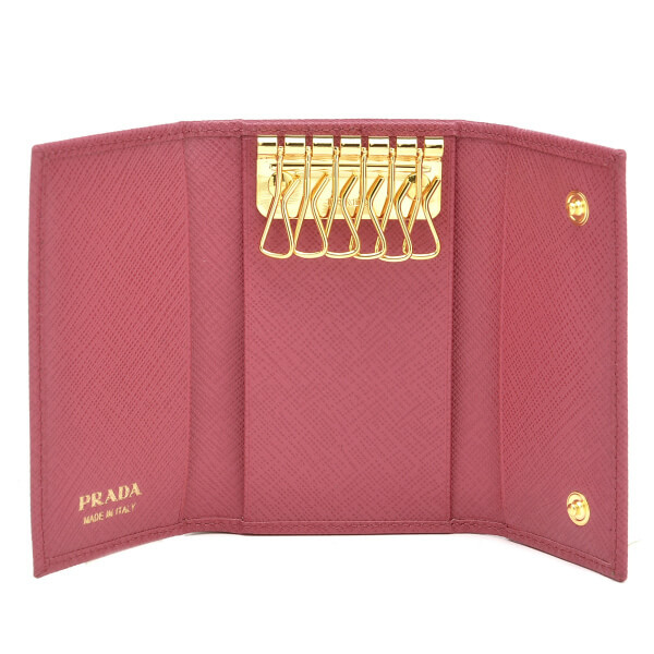 16春夏最新作★PRADA プラダキーケーススーパーコピー★６連キーケース PEONIA
