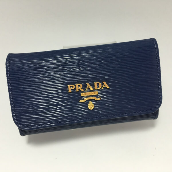 PRADA プラダキーケーススーパーコピー VITELLO MOVEキーケース ブルー 1PG222 BLUETTE