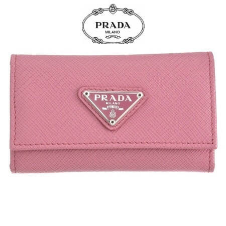 プレゼントに最適 ★PRADA プラダキーケーススーパーコピー★ 6連キーケース キュートなピンク