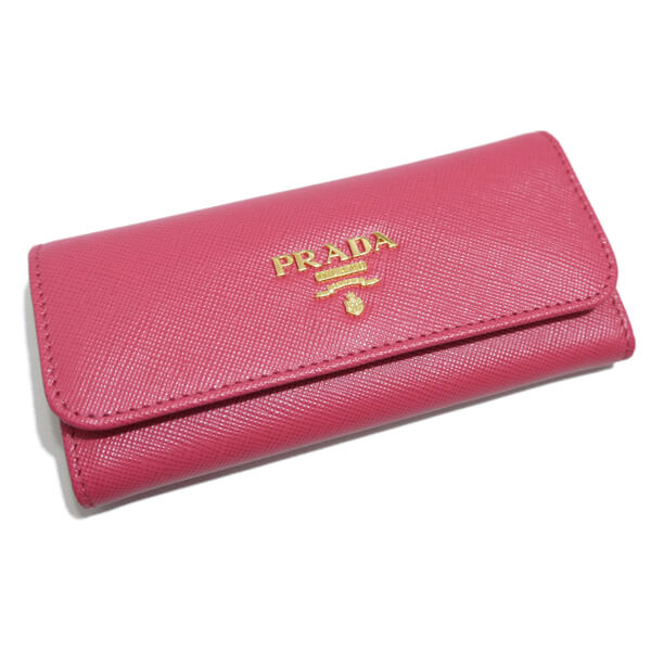 PRADA プラダキーケーススーパーコピー サフィアーノロングキーケース R8932 ピンク PEONIA