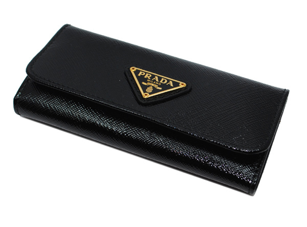 PRADA プラダキーケーススーパーコピー サフィアーノレザー6連キーケース ロング1M0223黒