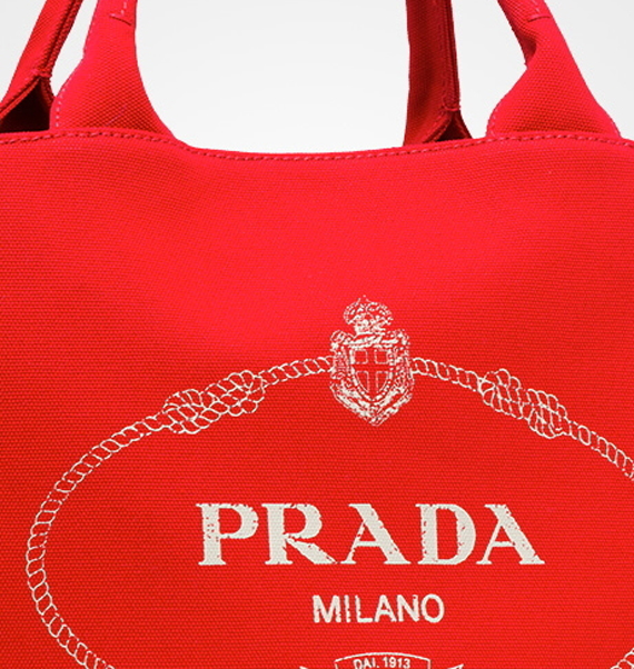 2018新作☆PRADA プラダコピー カナパ CANAPAバケツ型トート2way ポーチ付き レッド 1BG163_ZKI