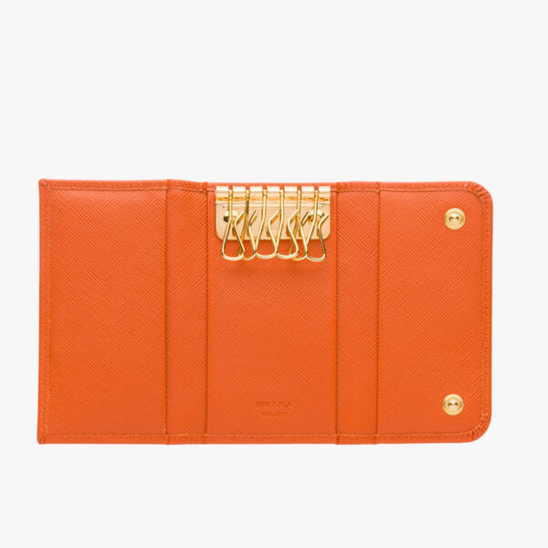 PRADA プラダキーケーススーパーコピー ★ サフィアーノ 6連 キーケース ★ 1PG222 オレンジ