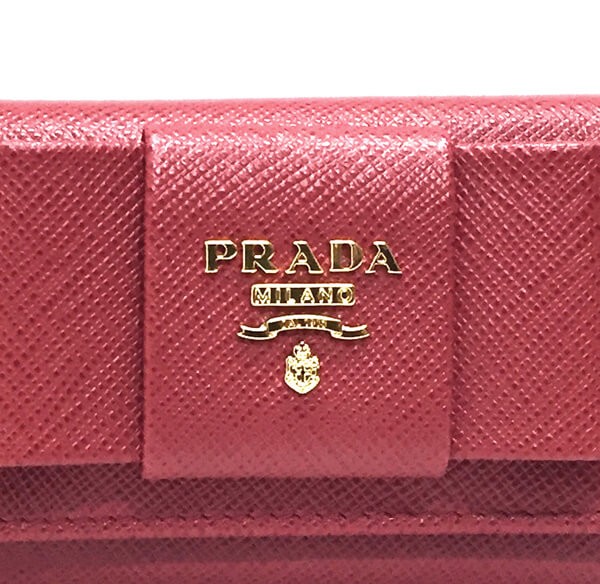 PRADA プラダキーケーススーパーコピー1PG222 SAFFIANO FIOCCO FUOCO リボンモチーフ 6連キーケース 1PG222_ZTM_F068Z
