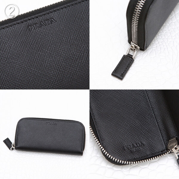 PRADA プラダキーケーススーパーコピーサフィアーノ メンズ 6連キーケース 2PG604