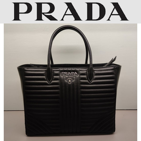 プラダ ダイアグラム 偽物☆PRADA☆ DIAGRAMME ソフトカーフトートバッグ *1BA195