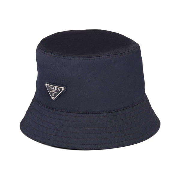 ◆PRADA プラダ キャップ コピー◆ロゴ ナイロンバケットハット◆1HC1372B15
