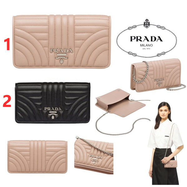 プラダ ダイアグラム 偽物【PRADA】ダイアグラム☆ナッパレザー ミニバッグ*1DH044_2B0X