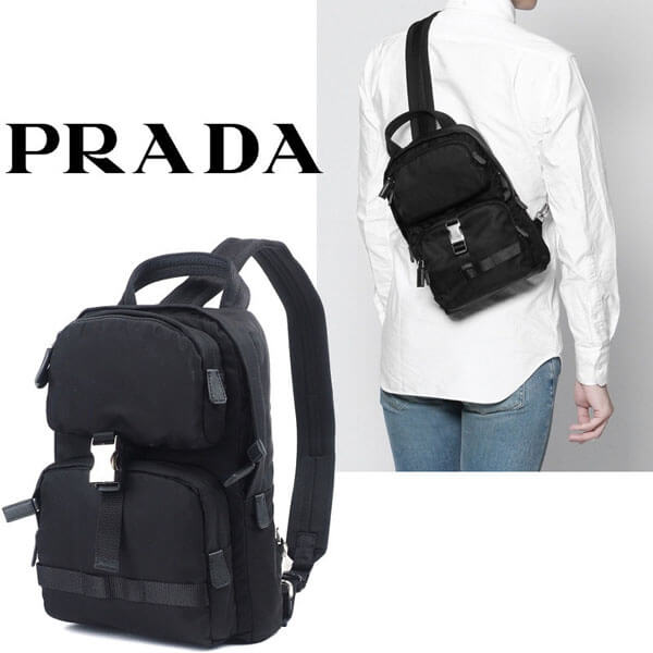 プラダ リュック 偽物 PRADA ワンショルダーバックパック