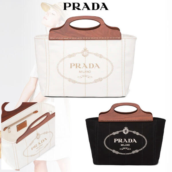 プラダ キャンバストート コピー PRADA★スモールトート 1BG350_2DLA_F0009_V_OOO