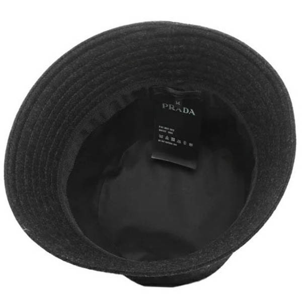 プラダ バケットハット 偽物★PRADA★UNISEXロゴ 最新で絶対欲しい
