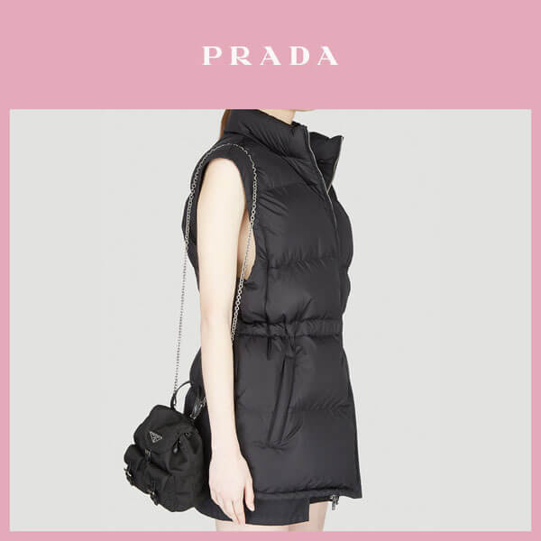 プラダ リュック 偽物 ミニ★ PRADA ★Mini Chain-Strap Backpack 1BH029_V44_F0011_V_COM