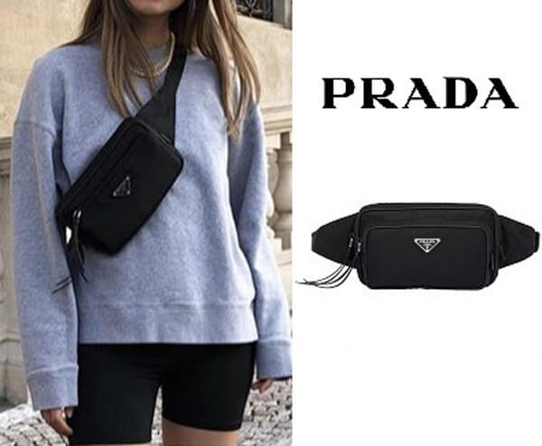 2020年人気新作 PRADA☆プラダ ナイロン コピー ベルトバッグ 1BL010_064_F0002_V_YOO ブラック