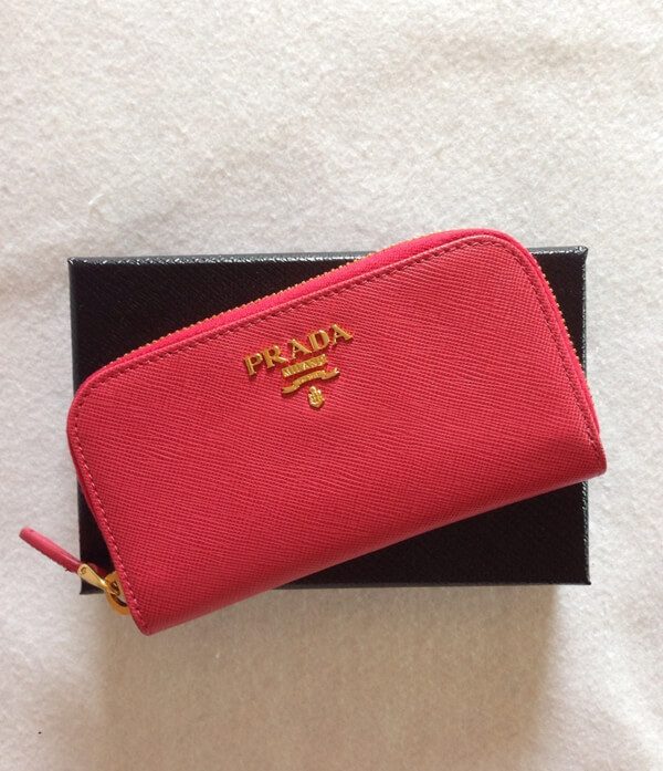 PRADA プラダキーケーススーパーコピー☆VITELLO MOVE ラウンドキーケース☆PEONIA 1PG604