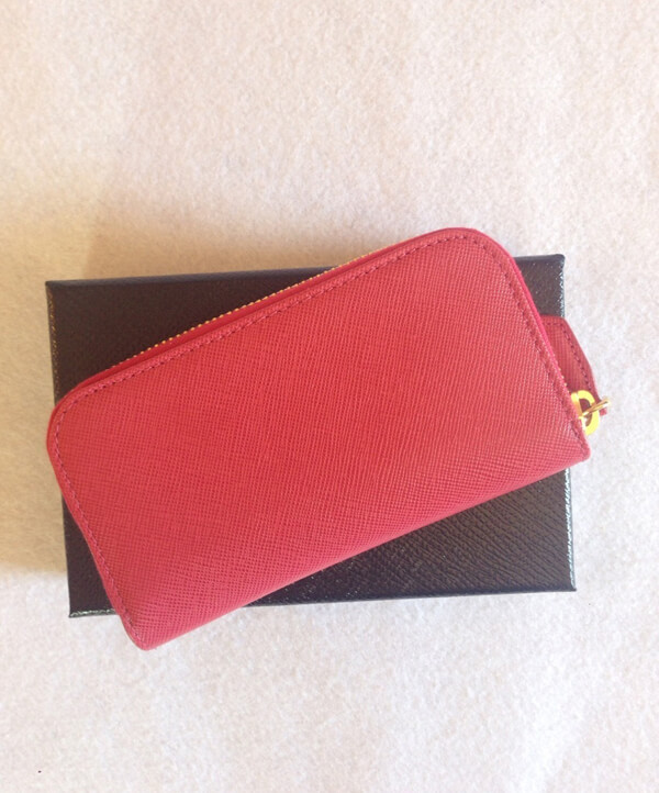 PRADA プラダキーケーススーパーコピー☆VITELLO MOVE ラウンドキーケース☆PEONIA 1PG604