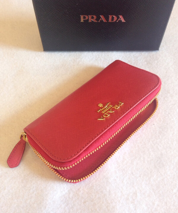 PRADA プラダキーケーススーパーコピー☆VITELLO MOVE ラウンドキーケース☆PEONIA 1PG604