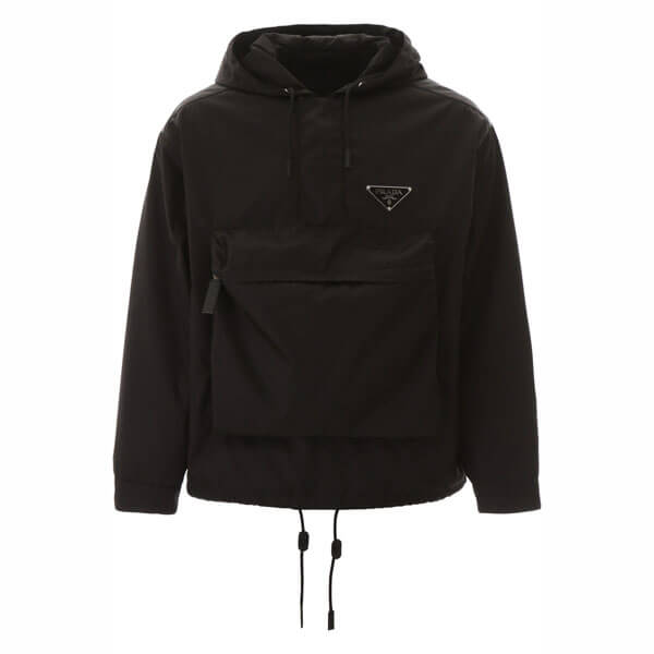 プラダ ジャケット コピー Prada windbreaker with triangle logo SGB407 I18 F0002
