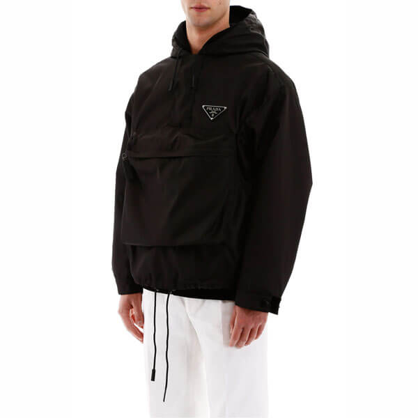 プラダ ジャケット コピー Prada windbreaker with triangle logo SGB407 I18 F0002