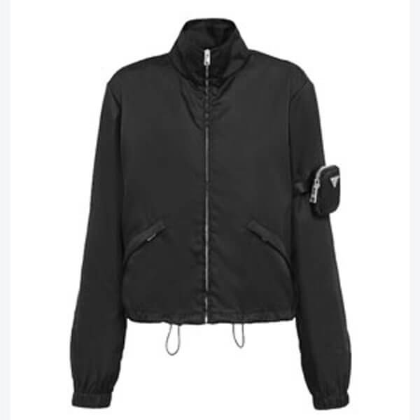 プラダ ジャケット コピー【20AW新作】PRADA Re Nylon MA-1ギャバジン ジャケット 291831_1WQ8_F0002_S_202