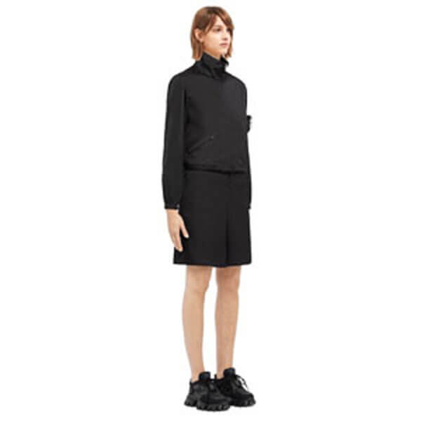 プラダ ジャケット コピー【20AW新作】PRADA Re Nylon MA-1ギャバジン ジャケット 291831_1WQ8_F0002_S_202