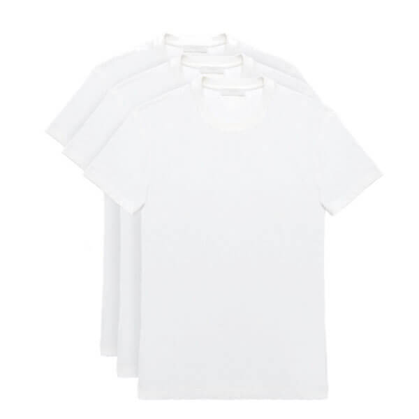 プラダ Tシャツ コピー PRADA 3パックTシャツ クルーネック UJM492ILKF0009
