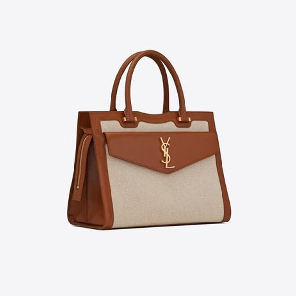 サンローラン バッグ コピー サンローラン☆MEDIUM UPTOWN TOTEリネンキャンバス