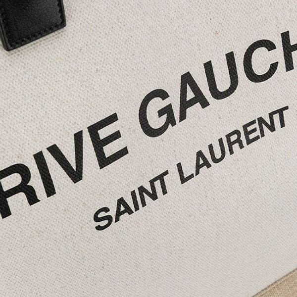  サンローラン トートバッグ 偽物 RIVE GAUCHE コットン リネン ノエ ユニセックス トートバッグ