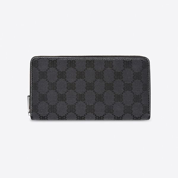 限定コラボ【バレンシアガ グッチ 財布 偽物】HACKER ジップウォレット 6804012103Z0001