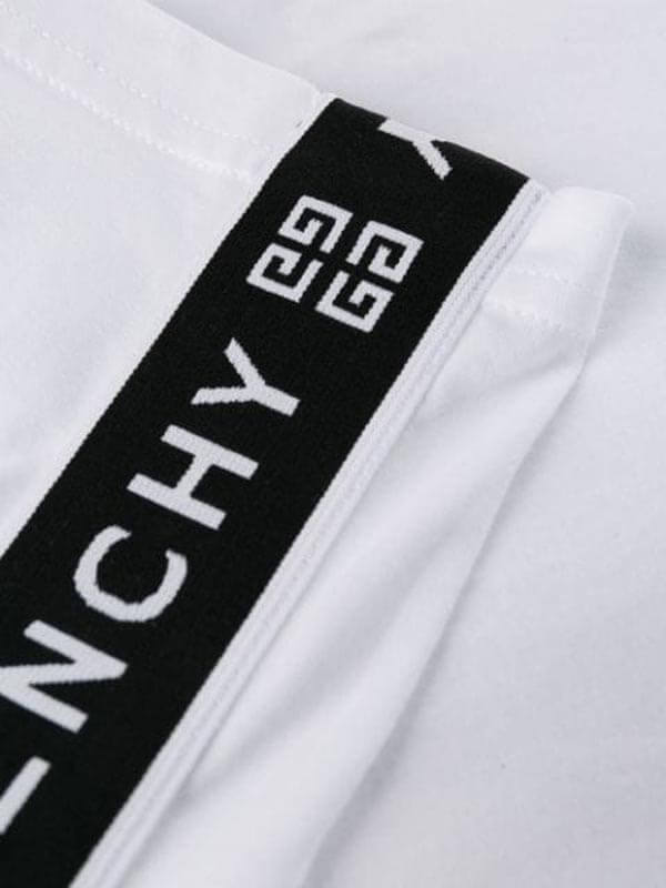 2020年春夏新作 ジバンシィ偽物 GIVENCHY 4G バンド コットン Tシャツ BM70JK3002100