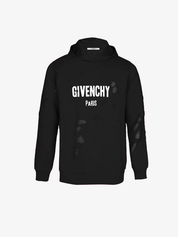 2020新作大人気【ジバンシィコピー パーカー】＊GIVENCHY PARISデストロイド フーディ