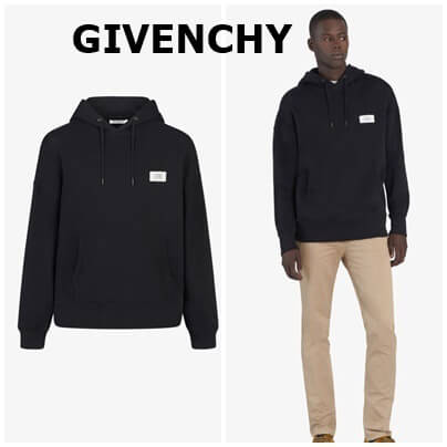 2020新作限定人気 ジバンシィコピー パーカー GIVENCHY パッチフーディ BMJ01Y30AF-001