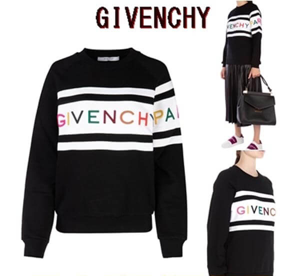 2020新作大人気 ジバンシィコピー GIVENCHY PARIS 刺繍入り スウェットシャツ