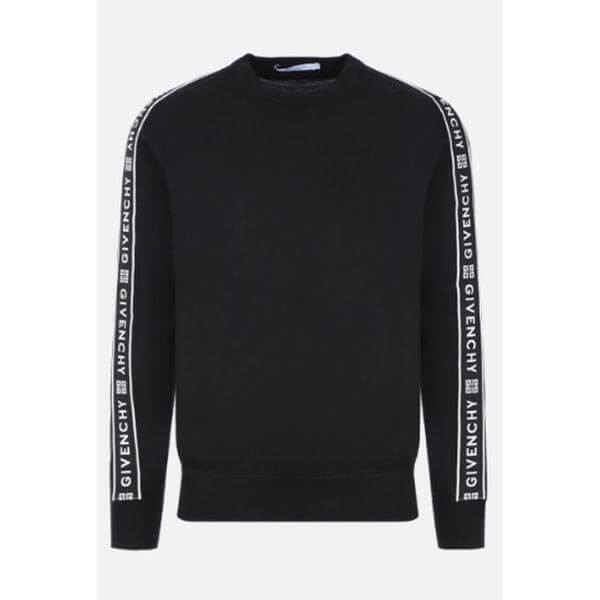 2020新作限定人気 ジバンシィ偽物 GIVENCHY ロゴテープウールプルオーバーニットトップスセーター