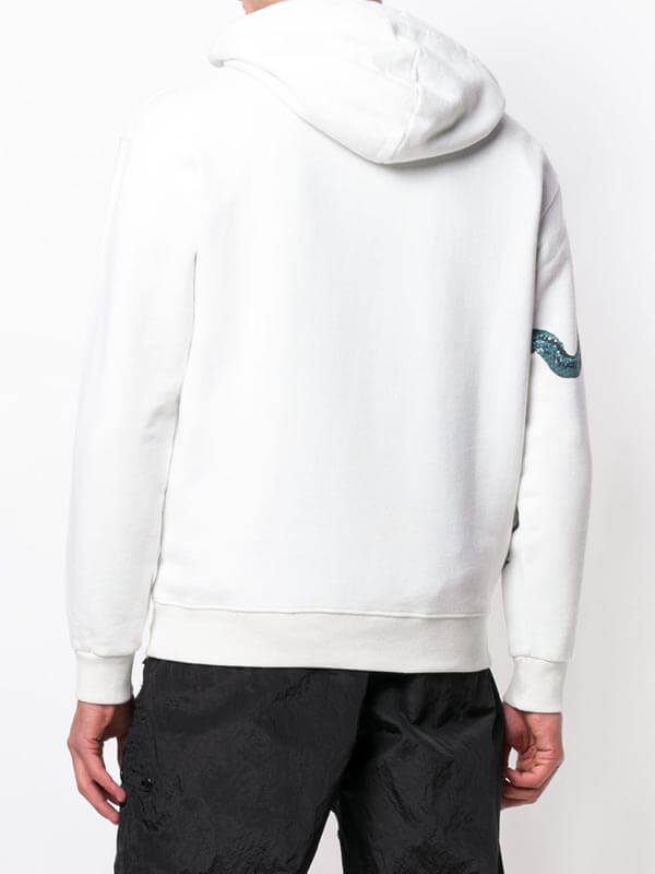 2020新作限定人気 ジバンシィ偽物 GIVENCHY 20AW Logo&Dragon パーカー_WHITE