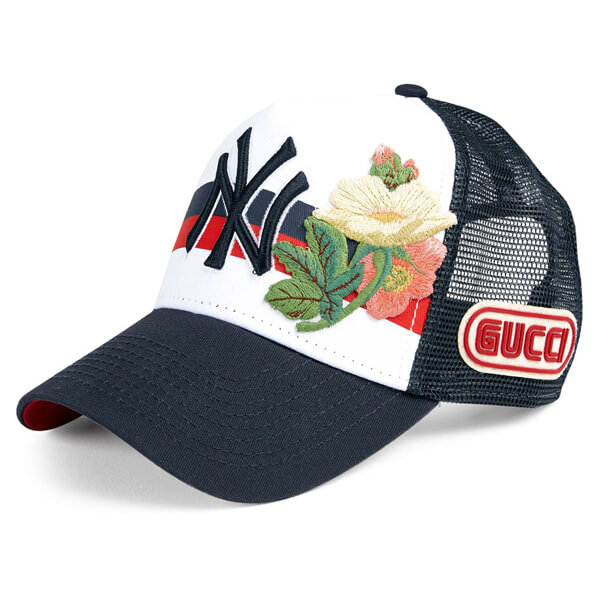 グッチ x New York Yankees グッチ ニューヨークヤンキース 偽物 キャップ