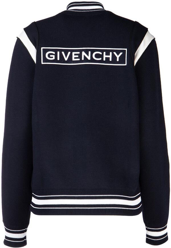 2020新作大人気★ジバンシィコピー パーカー GIVENCHYのレディース 名品 NAVY BLUE ウール ボンバー ジャケット