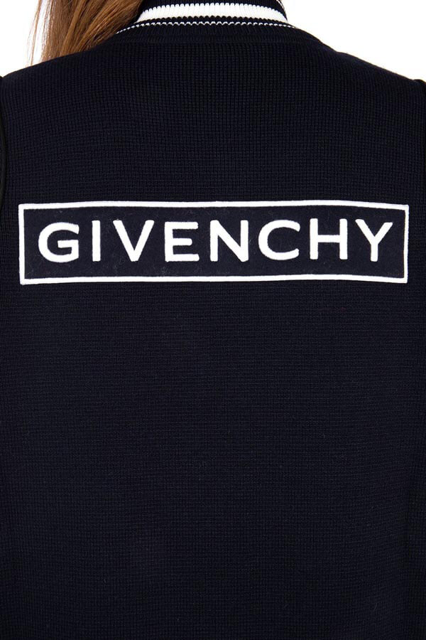 2020新作大人気★ジバンシィコピー パーカー GIVENCHYのレディース 名品 NAVY BLUE ウール ボンバー ジャケット