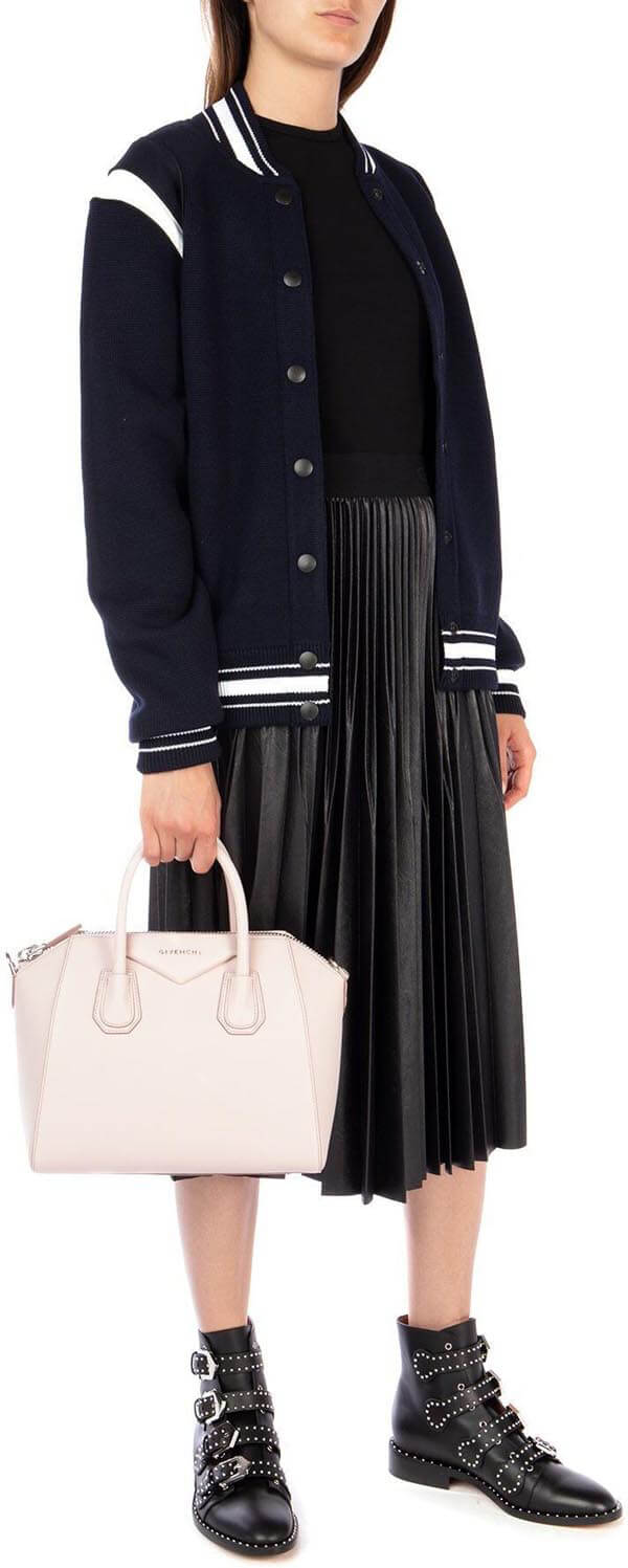 2020新作大人気★ジバンシィコピー パーカー GIVENCHYのレディース 名品 NAVY BLUE ウール ボンバー ジャケット