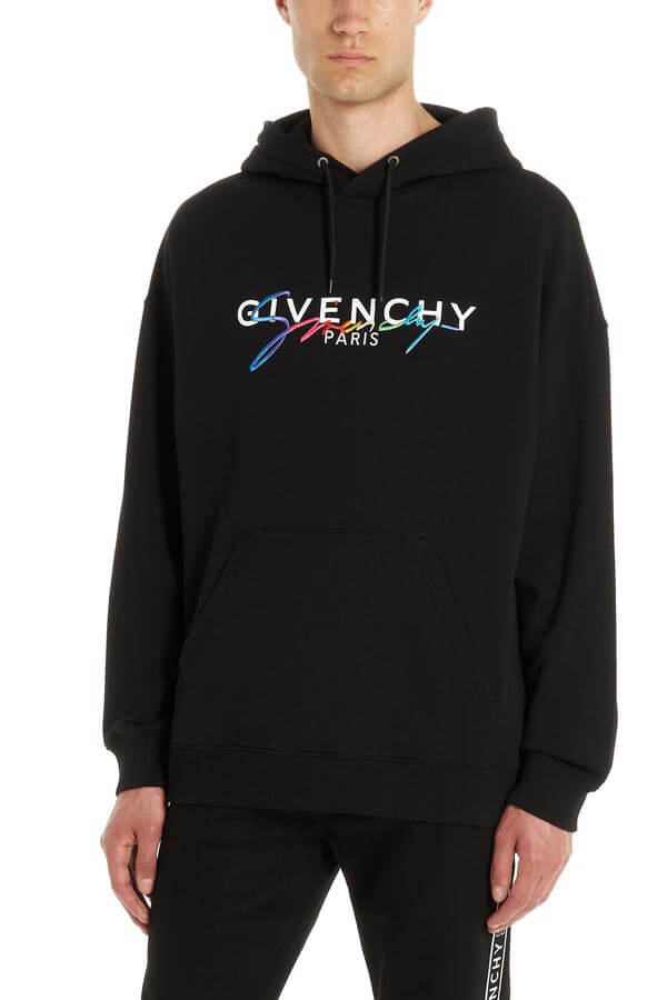 2020年春夏新作 ジバンシィ偽物 パーカー GIVENCHY シグネチャー Rainbowロゴフーディー BMJ03C30AF-001