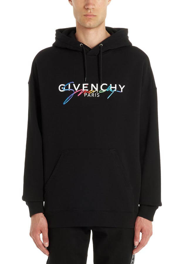 2020年春夏新作 ジバンシィ偽物 パーカー GIVENCHY シグネチャー Rainbowロゴフーディー BMJ03C30AF-001