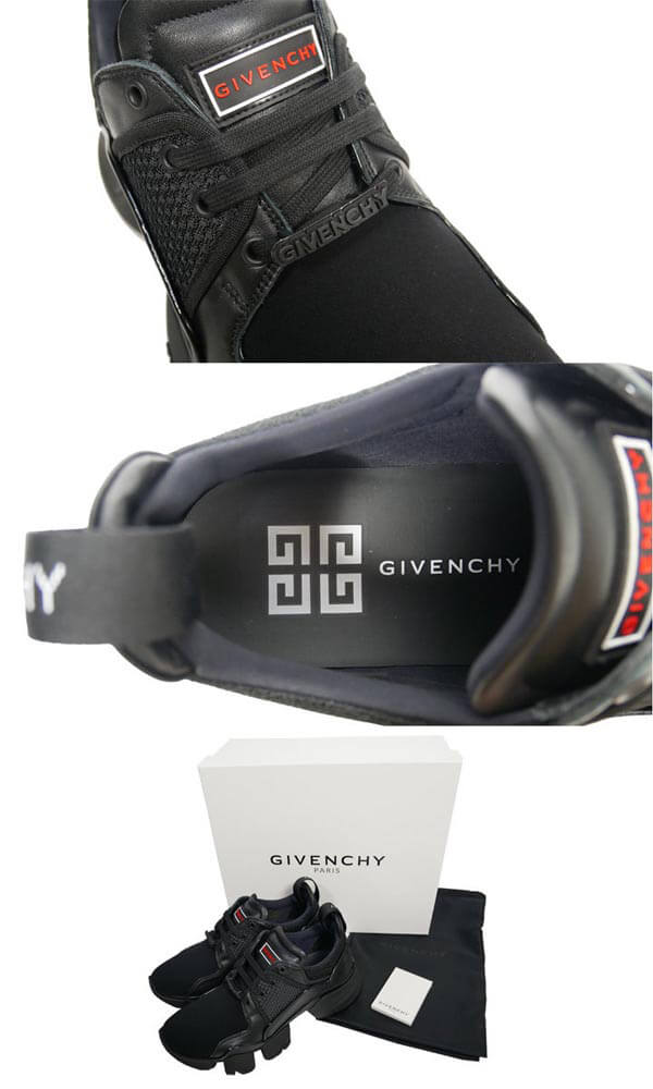 2020新作限定人気 ジバンシィコピー スニーカー GIVENCHY ローカット スエード 切替え 黒