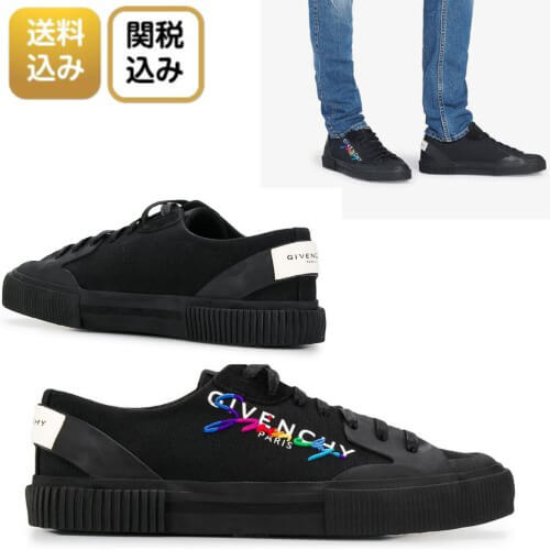 2020新作限定人気 ジバンシィ偽物 GIVENCHY キャンバス テニス ライト ロー スニーカー
