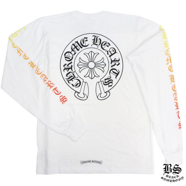 ◆早い者勝ち◆Chrome Hearts ククロムハーツ ロングTシャツ 偽物 ホースシューカラー