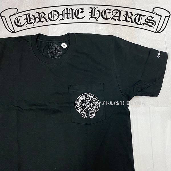 クロムハーツ Tシャツコピー CH Horseshoe Tee Black 累積売上総額第１位