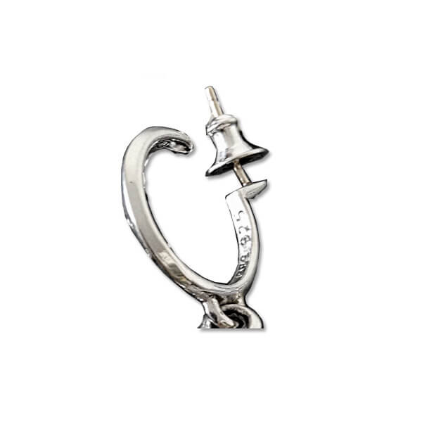 18AW CHROME HEARTS クロムハーツスーパーコピー ピアス #5 ダガー フープ シルバーイヤリング